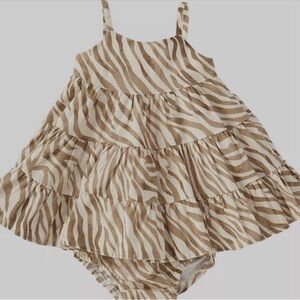 Banana Republic Stylish Zebra Print Kids Dress